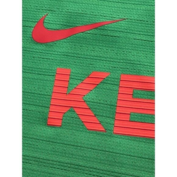 Nike Dri Fit KENYA TEAM ISSUED RUNNING Shirt Green CT0105-320 Men's 2XL NO TAGS - Picture 4 of 14